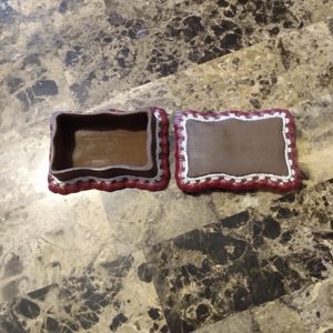 Hand painted small trinket box